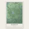 Humboldt, Michigan map print, the full design