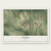 Ferris, Texas map print, the full design
