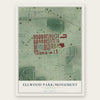 Ellwood Park-Monument, Maryland map print, the full design
