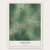 Ashland, Mississippi map print, the full design