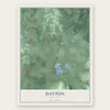 Dayton, New York map print, the full design
