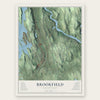 Brookfield, Connecticut map print, the full design