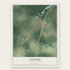 Santee, South Carolina map print, the full design