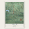 Gillham, Arkansas map print, the full design