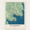 Mattapoisett, Massachusetts map print, the full design