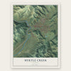 Myrtle Creek, Oregon map print, the full design
