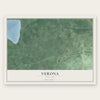 Verona, New York map print, the full design