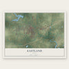 Eastland, Texas map print, the full design