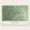 New Albany, Ohio map print, the full design