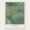 Nashville, Ohio map print, the full design