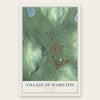 Village of Hamilton, New York map print, the full design