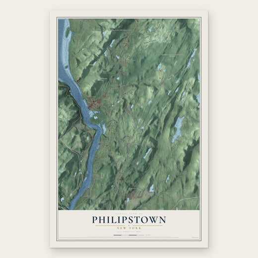 Philipstown, New York map print, the full design