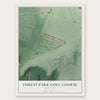 Forest Park Golf Course, Maryland map print, the full design
