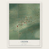 Crook, Colorado map print, the full design