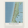 Belleair Shore, Florida map print, the full design