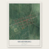 Sharpsburg, Maryland map print, the full design