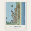Fenwick Island, Delaware map print, the full design