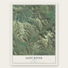 Lost River, Idaho map print, the full design