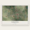 Yorktown, Texas map print, the full design