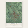 Byesville, Ohio map print, the full design