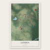 Goshen, Alabama map print, the full design