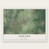 Deer Park, Washington map print, the full design