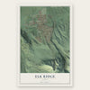 Elk Ridge, Utah map print, the full design