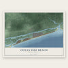 Ocean Isle Beach, North Carolina map print, the full design