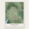 Wessington, South Dakota map print, the full design