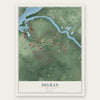 Delran, New Jersey map print, the full design