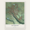 Silverton, Oregon map print, the full design