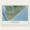 Edisto Beach, South Carolina map print, the full design