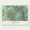 Hockessin, Delaware map print, the full design