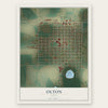 Olton, Texas map print, the full design