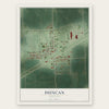 Duncan, Nebraska map print, the full design