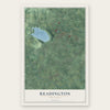 Readington, New Jersey map print, the full design