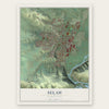 Selah, Washington map print, the full design