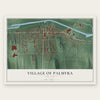 Village of Palmyra, New York map print, the full design
