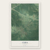 Cuba, Alabama map print, the full design