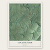 Locust Fork, Alabama map print, the full design