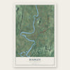 Hadley, Massachusetts map print, the full design