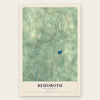 Rehoboth, Massachusetts map print, the full design
