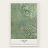 Lyman, Utah map print, the full design