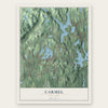 Carmel, New York map print, the full design