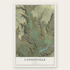 Cannonville, Utah map print, the full design