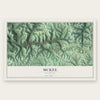 McKee, Kentucky map print, the full design