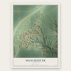 Manchester, Illinois map print, the full design