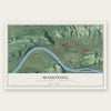 Mahoning, Montour County, Pennsylvania map print, the full design