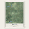 Preston, Adams County, Wisconsin map print, the full design