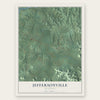Jeffersonville, Kentucky map print, the full design
